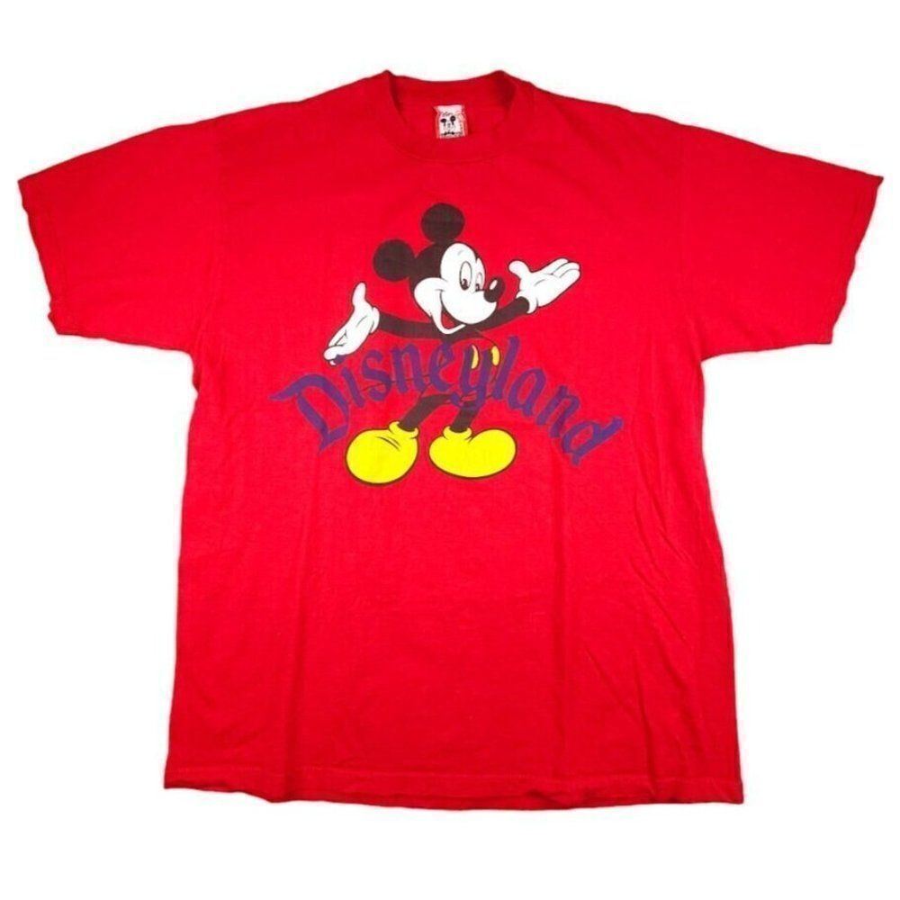 Vintage Mickey Mouse T Shirt Mens Size XL 90s Disneyland Walt Disney Made In USA